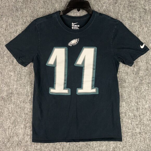 Philadelphia Eagles Shirt Medium Mens Football NFL Wentz Athletic Cut Nike - Picture 2 of 9